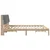 Krevetni okvir s tapiciranim uzglavljem Smeđa 180 x 200 cm
