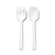 Posate Paestum, pribor za serviranje solate, arctic white