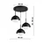 BRILAGI - Luster na sajli COSMO 3xE27/60W/230V crna