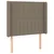 Vidaxl Box spring postelja z vzmetnico LED taupe 80x200 cm blago