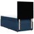 Vidaxl Box spring postelja z vzmetnico modra 90x190 cm blago