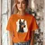 Camiseta Majica sa štampanim printom Cam 574, Ženska, Narandžasta