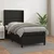 Vidaxl Box spring postelja z vzmetnico črn 100x200 cm umetno usnje