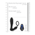 Ouch! E-stim & Vibration Butt Plug & Cock Ring with Remote Black
