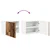 Ormar za Zid LUCCA Staro drvo 50 x 31 x 40 cm Konstruirano drvo