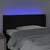 LED uzglavlje crno 83x16x78/88 cm od tkanine