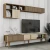 Hanah Home TV komoda sa policama Milan, 180 cm, Krem