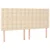 Vidaxl Box spring postelja z vzmetnico krem 180x200 cm blago