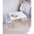 HANAH HOME Dečiji sto i stolice Bunny Two Chair Set Baby Blue White