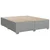 vidaXL Postelja boxspring z vzmetnico Svetlo siva 200 x 200 cm Blago