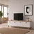 Hanah Home TV komoda Pura, 180 cm, hrast Sapphire / bela