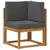 Set vanjskih sofa 8 kom. Prirodna i antracit