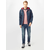 JACK & JONES Majica Paulos, rdeča, modra
