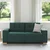 vidaXL Dvosed temno zelen 180x77x82 cm blago