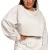 BeastPink Women‘s Bliss Cropped Sweatshirt Grey