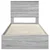 Krevet s od storage Siva Sonoma 75 x 190 cm Konstruirano drvo