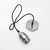 Luster na sajli FLO 1xE27/15W/230V sjajni hrom/proziran