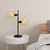 Opviq Stona lampa Benek-15-14554, 36x18x58 cm, IP20, Crna-žuta
