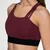 Iris Asymmetrical Bra, Red Wine - L