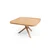 Hanah Home klub sto Oscar Kare 100, 100 cm, hrast