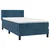 vidaXL vidaXL Box spring postelja z vzmetnico temno modra 80x200 cm žamet, (20901696)