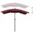 Vidaxl Vrtni senčnik 200x130 cm bordo rdeč