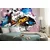 Samolepilna tapeta modro graffiti oko - 147x99