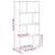 Regal za knjige boja betona 60x20x120,5 cm konstruirano drvo