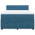 Vidaxl Box spring postelja z vzmetnico modra 160x200 cm žamet