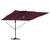 Roma Suncobran Crvena 286 x 284 x 270 cm Aluminij i poliester