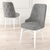 Hanah Home Set stolica Pare, 46x94x46 cm, 6 komada, Sivo-bela