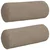Valjkasti jastučići 2 pcs Sivo-smeđa O 15 x 40 cm