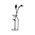 Opviq Zidna dekoracija Flower In The Vase, 33x0.15x71 cm, 1.5 mm, Crna