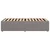 Vidaxl Posteljni okvir brez vzmetnice taupe 100x200 cm blago