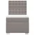 Vidaxl Box spring postelja z vzmetnico taupe 90x200 cm blago