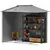 Homestar Vrtna uta 213x131x192 cm siva