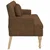 Vidaxl Klop z naslonom rjava 113x64,5x75,5 cm umetno semiš usnje