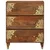 vidaXL Stranski omarica 60x33x75 cm Trden les mango