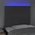Vidaxl LED posteljno vzglavje temno sivo 100x5x118/128 cm blago