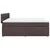 Vidaxl Box spring postelja z vzmetnico temno rjava 180x200 cm blago