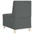 Modularna sofa bez naslona za ruke tamno siva 55 cm tkanina