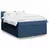 vidaXL vidaXL Box spring postelja z vzmetnico modra 160x200 cm blago, (21307787)
