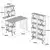 Hanah home Polica 120x78,8x60?cm Krem-Crna