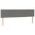 Vidaxl Box spring postelja z vzmetnico temno siva 180x200 cm blago