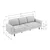 ATELIER DEL SOFA Sofa sa 3 sedišta Sparrow Extra 3 Mustard Walnut