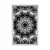 Plakat Mandala z zanimivimi elementi v ozadju v črnobeli varianti - 30x45 white