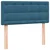 Vidaxl Box spring postelja z vzmetnico temno modra 80x220 cm žamet