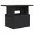 Vrtni stol crni 100x55x73 cm od poliratana i bagremovog drva