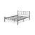 Hanah Home Francuski ležaj K90, 120x95x200 cm, Crni