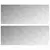 Stepenica Pravokutni 2 pcs Srebrno 100 x 40 cm Aluminij